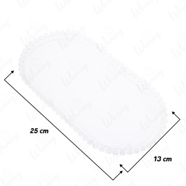 Bandeja Acrlica Oval Transparente 25x13