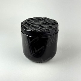 Porta Vela Cristal C/Tampa Preto 250ml