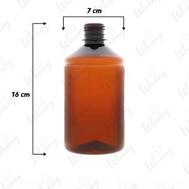 Frasco 500ml Pet  mbar Tampa 16x7cm G.28mm