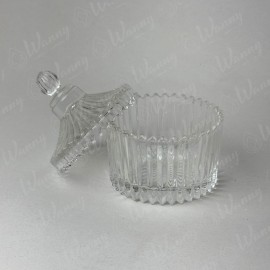 Pote Baleiro Frisado c/Tampa Pequeno 100ml