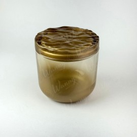 Porta Vela Cristal C/Tp Ouro Degrad�