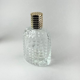 Vidro 100ml Perfume C/Valvula Spray R.Wc4 TMP Dourada