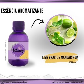 Essncia Aromatizante Lime Basil e Mandarin JM 100ml Ref: 4967