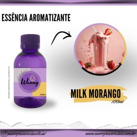 Essncia Aromatizante Milk Morango 100ml Ref: 4585