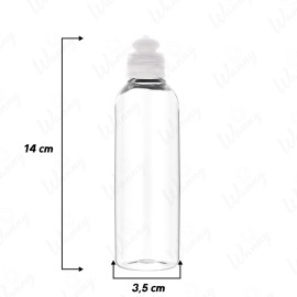 Frasco Pet 100ml Com Tampa Push Natural G.20mm