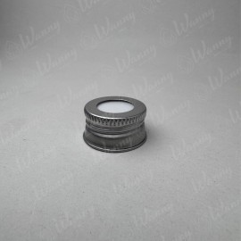 Tampa Aluminio Prata B/18 C/Furo