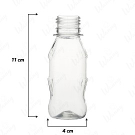 Frasco 90ml Pet 11x4cm G.28mm