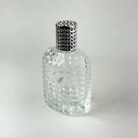 Vidro 100ml Perfume C/Valvula Spray R.Wc4 TMP Prata