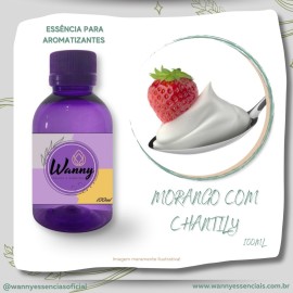 Ess�ncia Aromatizante Morango com chantily Ginger 100ml