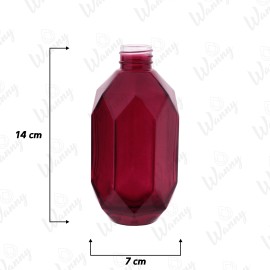 Vidro 230ml Heptgono Vermelho G.28