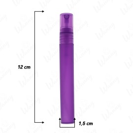 Porta Perfume 10ml Cilindro Spray Roxo