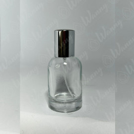 Vidro 30ml Perfume C/Valvula Spray Prata R. JR2503