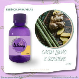 Ess�ncia Para Velas Capim lim�o e gengibre  100ml Ginger