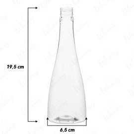 Frasco Pet 300ml Champagne  19,5x6,5cm G.24/415mm