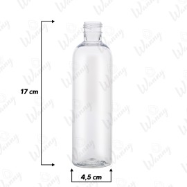 Frasco 240ml Pet cilindrico 17x4,5cm G.24/415mm